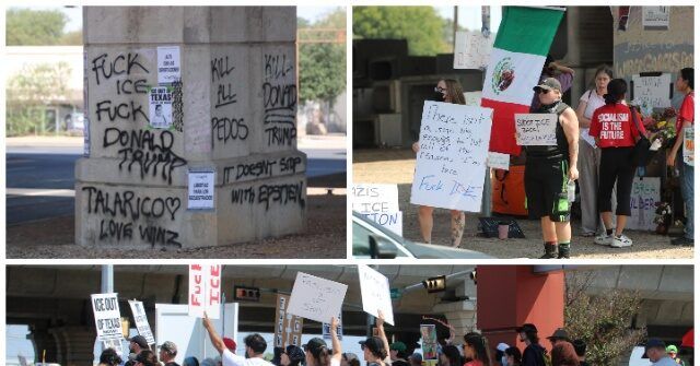 Photos: Activists Reoccupy ICE Shooting Scene in Austin One Week Later