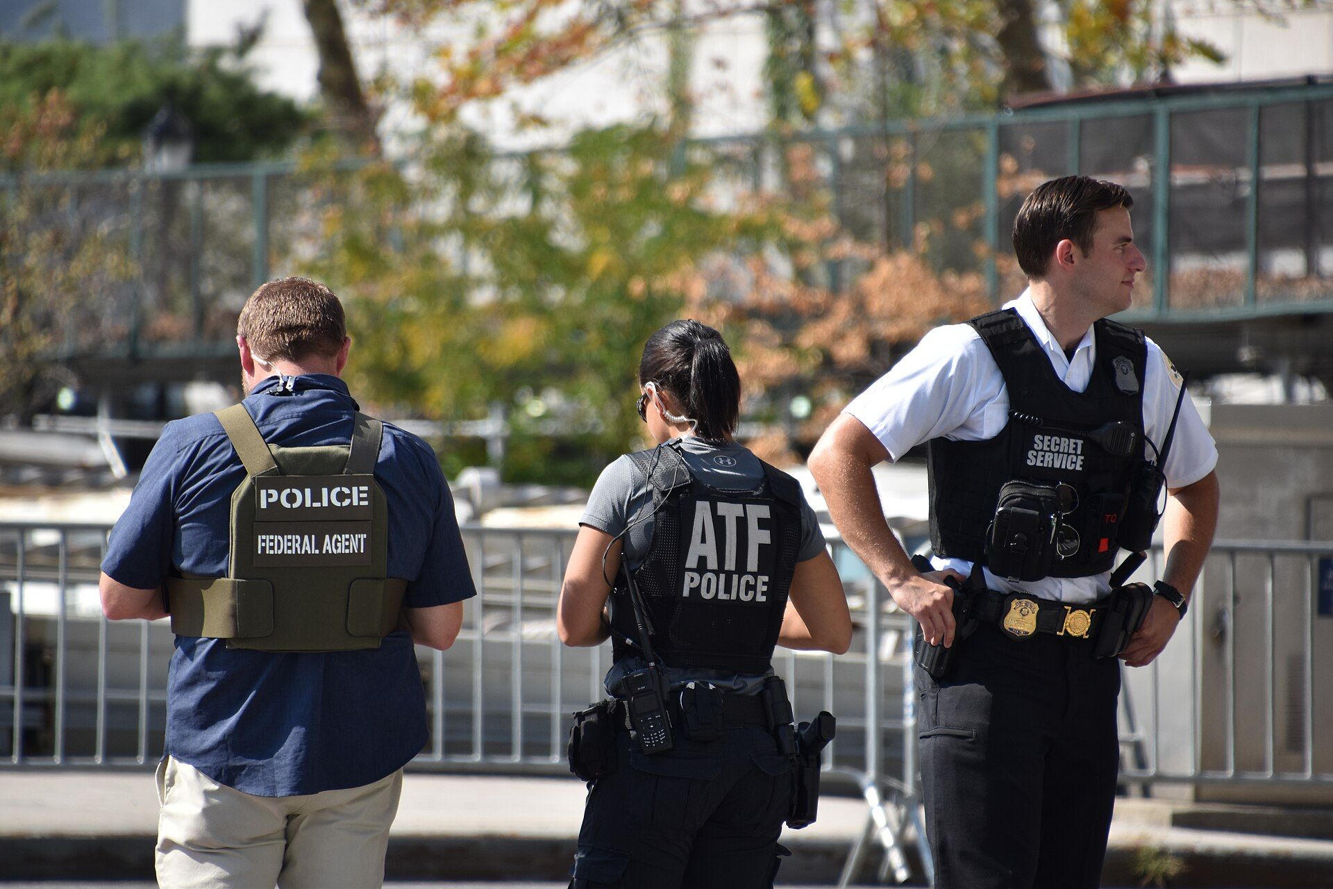 ATF and Secret Service special agents on a security detail