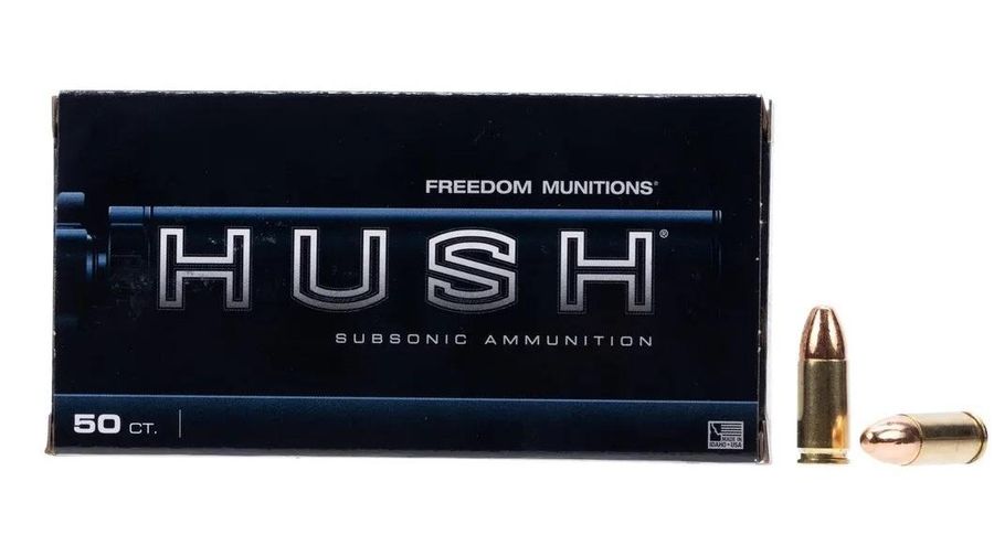 Freedom Munitions HUSH 165 gr TMC Subsonic 9mm Ammunition - 50 Rounds - $17.99
