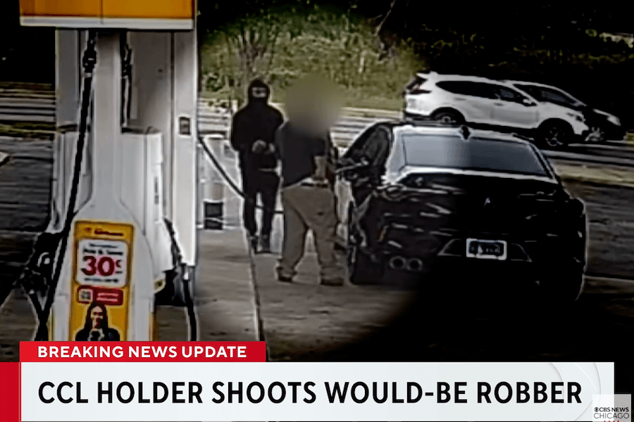 Illinois CCW Holder Stops Armed Robbery at Gas Pump