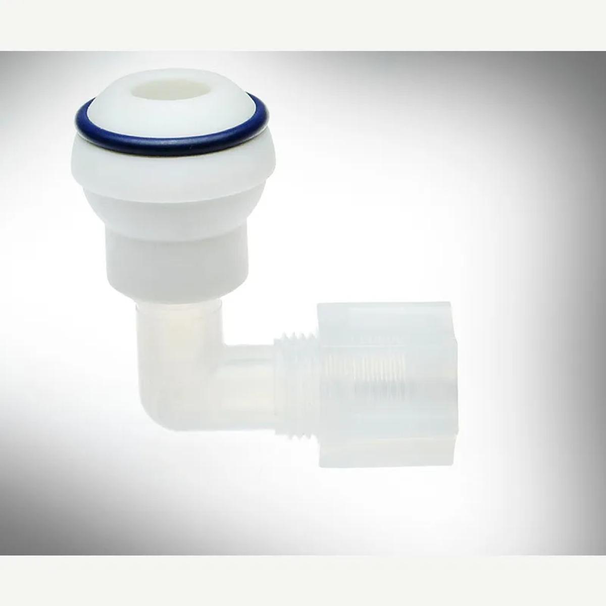 GPT-B28-(XX)L Teflon #28 Ball / 90 Degree Elbow Adapter
