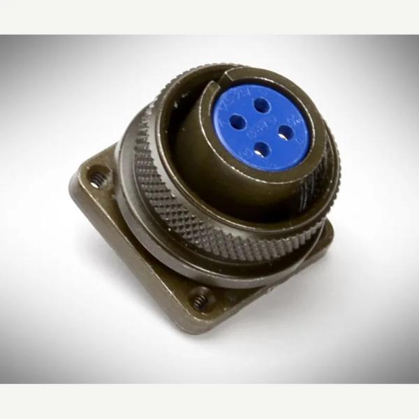 X-3108A-14S-2S Cabinet Mount Female 4 Pin Amphenol