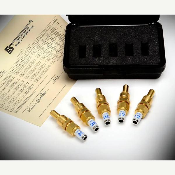 CO-QC8-B-SET Brass Critical Orifice Set