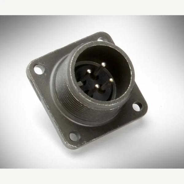 X-3102A-14S-2P Cabinet Mount Male 4 Pin Amphenol