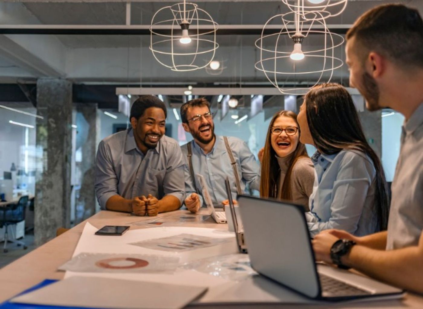 happy people coworking