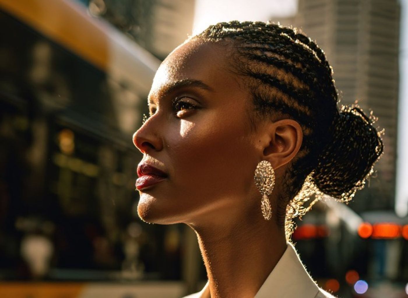 side profile of woman expressing quiet confidence