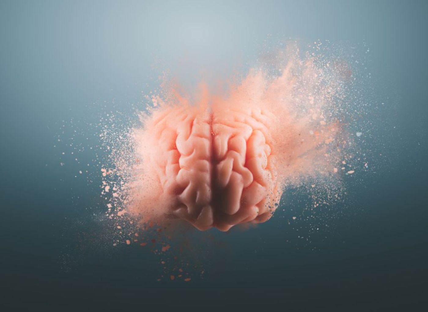 A brain exploding