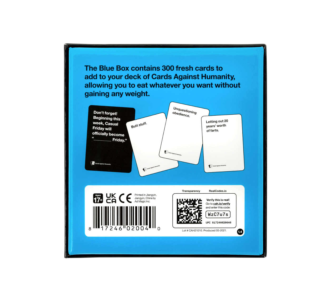 Cards Against Humanity Blue Box Pack d'extension 