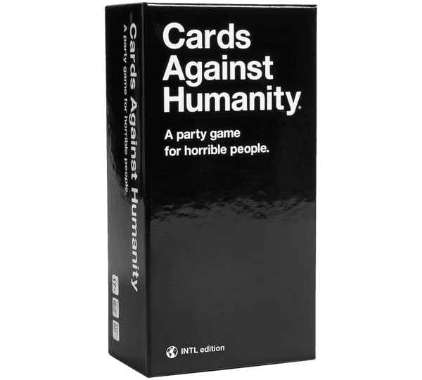 Cards Against Humanity: International Edition (Three-Quarter View of Box)