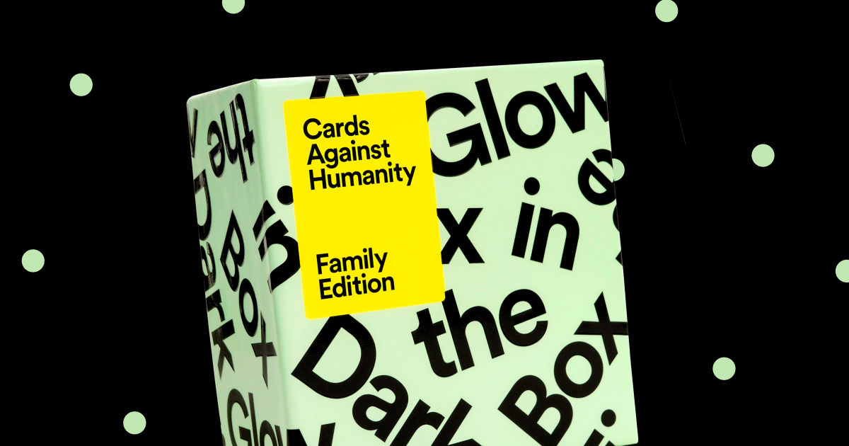 Cards Against Humanity Family Edition: Glow in the Dark Box