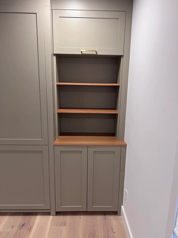 Wide angle shelving