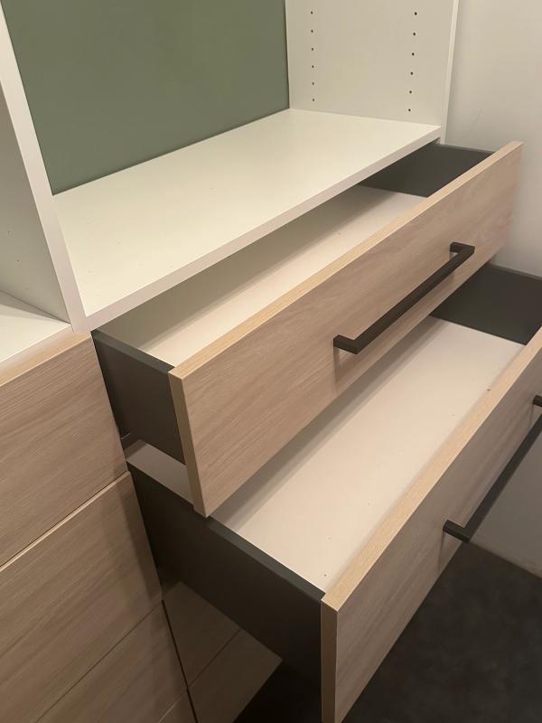 Opened drawers
