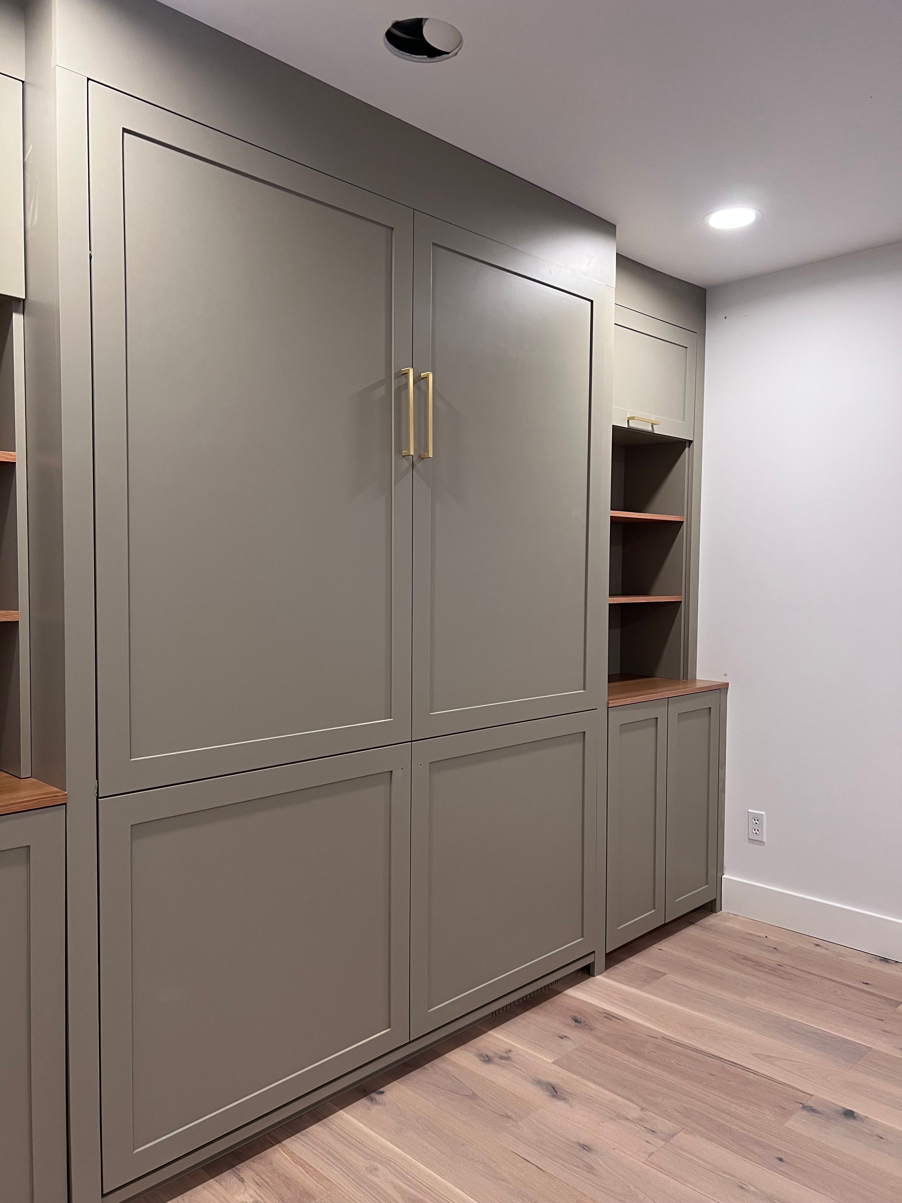 Angle view of full wall