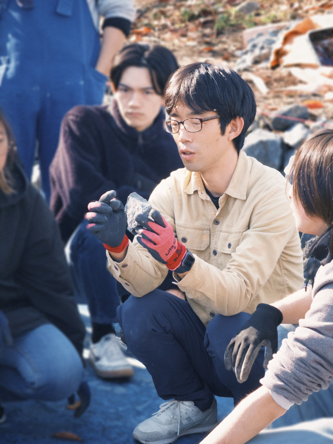 石の見方　説明中