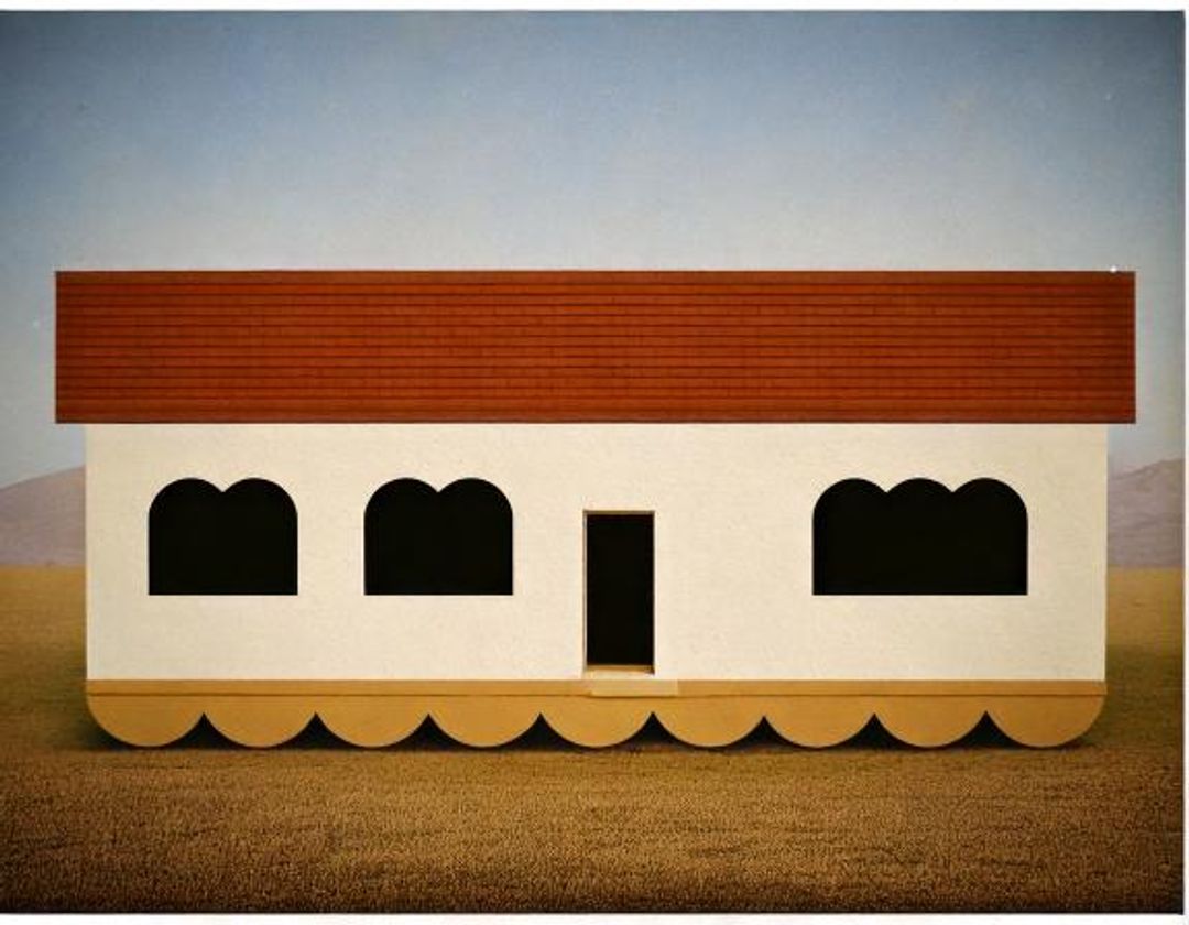 《Pattern top model》 facade pattern, collage, 2024, Hitoki Keino