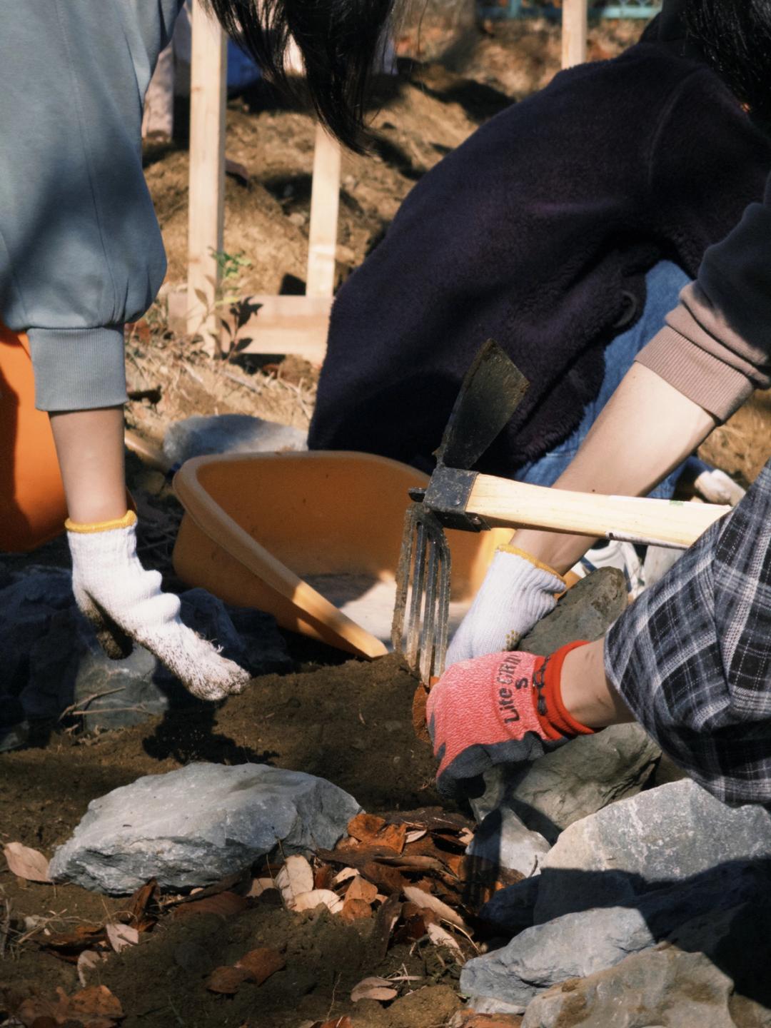 昨年度の石積み補強作業