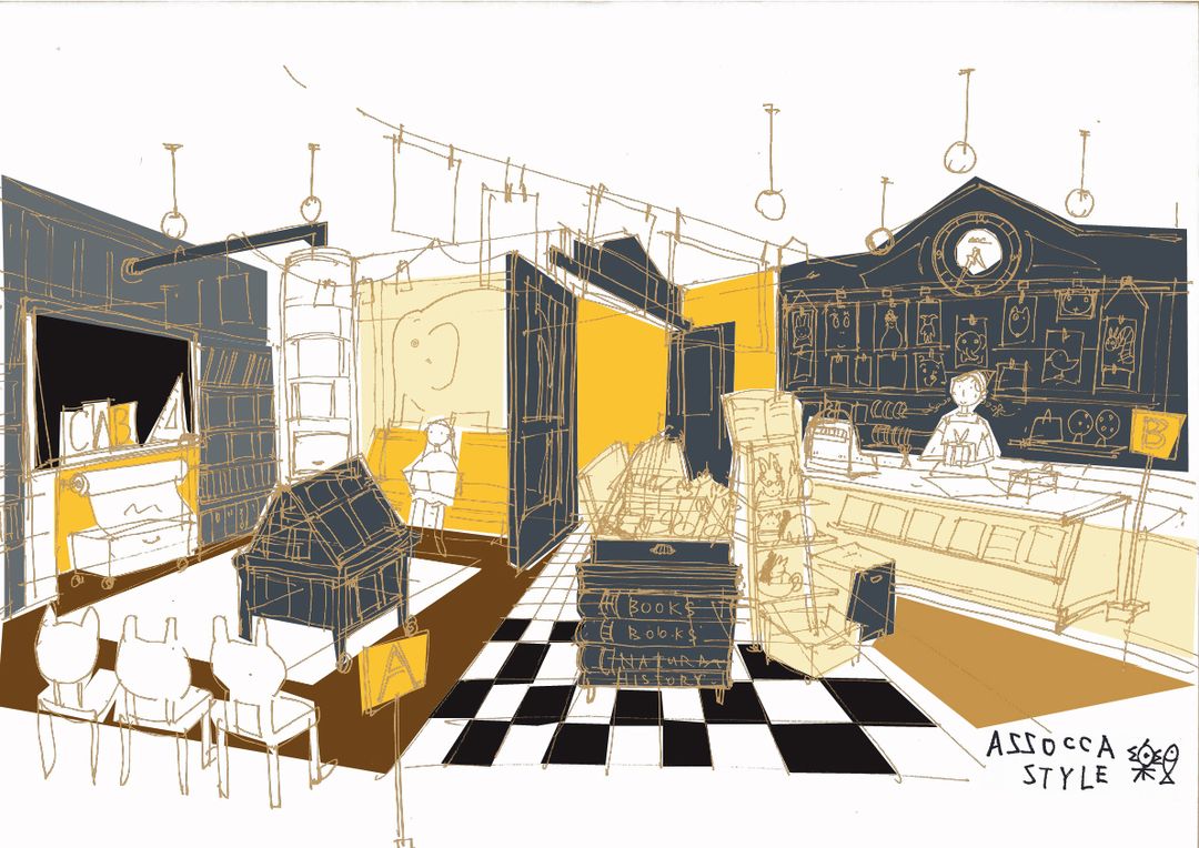 Drawing by Sachiko Yuzawa