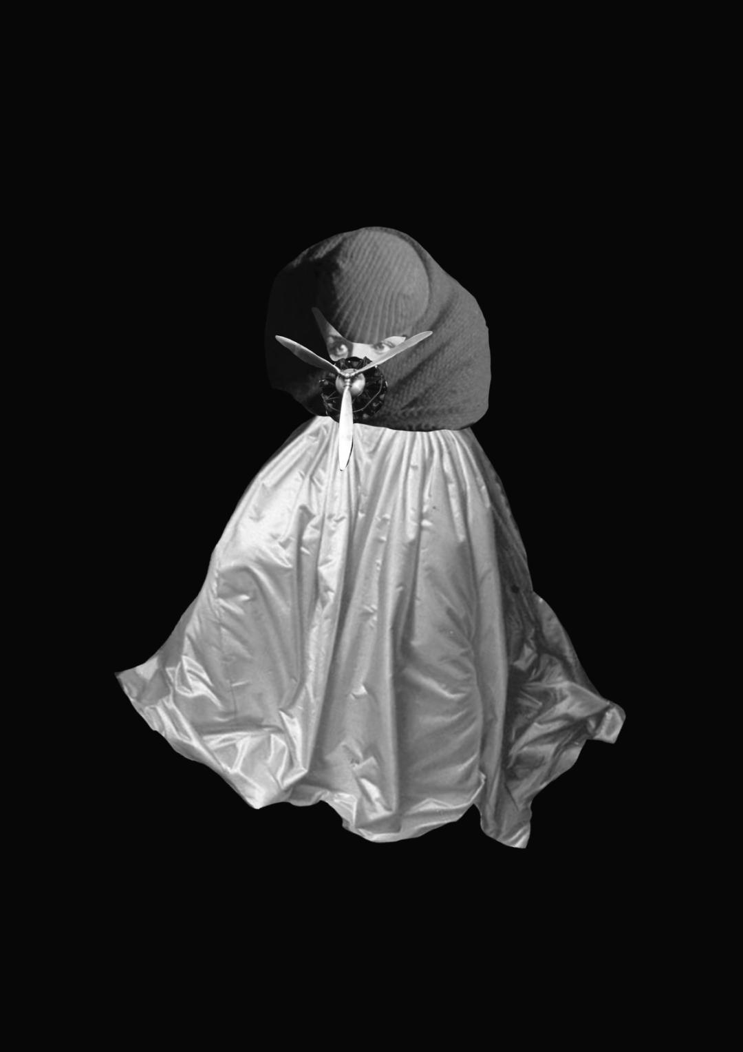 《潜伏》 incubation, photocollage, 2024, Hitoki Keino