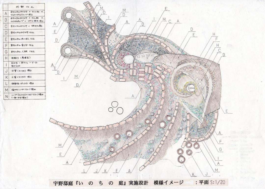 いのちの庭 平面図