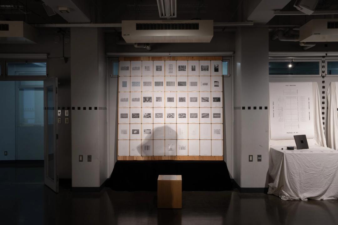 《Cartography》 Kaiyu Hosono Laser Printing, Paper, Wood Panel, 2025　photo：©️Yoshiyuki Fujiwara