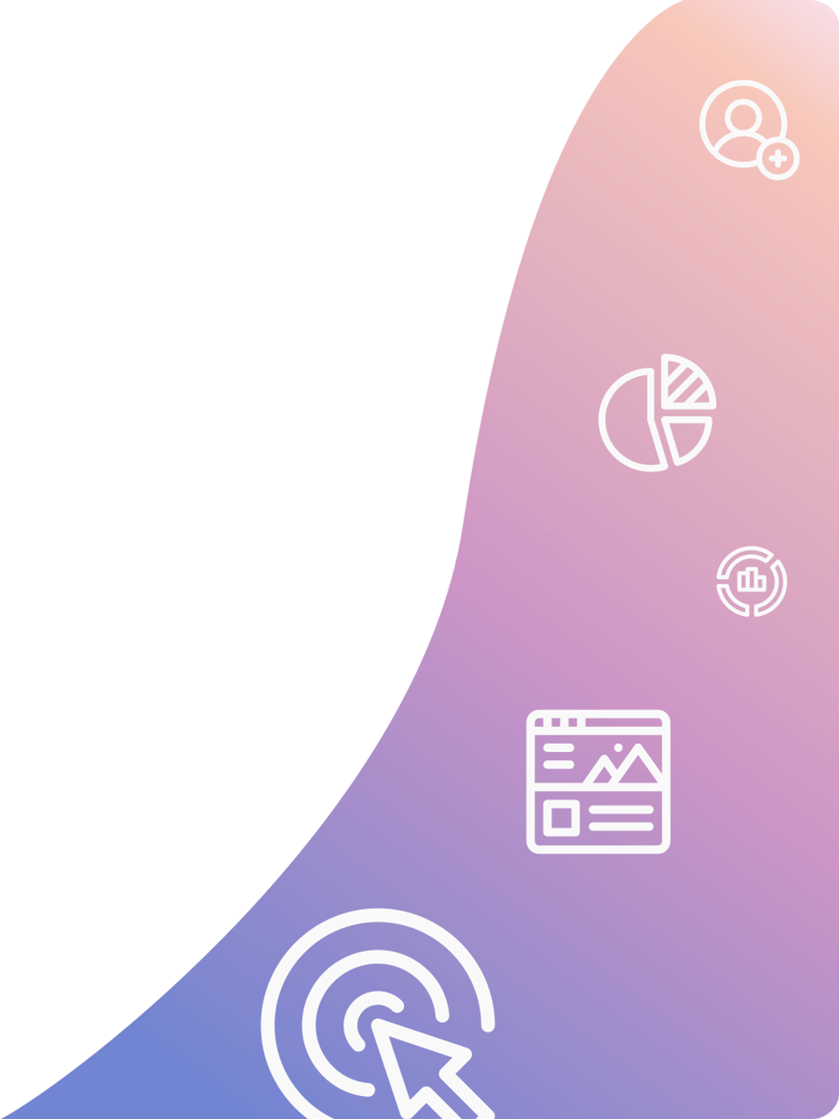 An ABM funnel visualisation with account, segmenting, personalisation and conversion