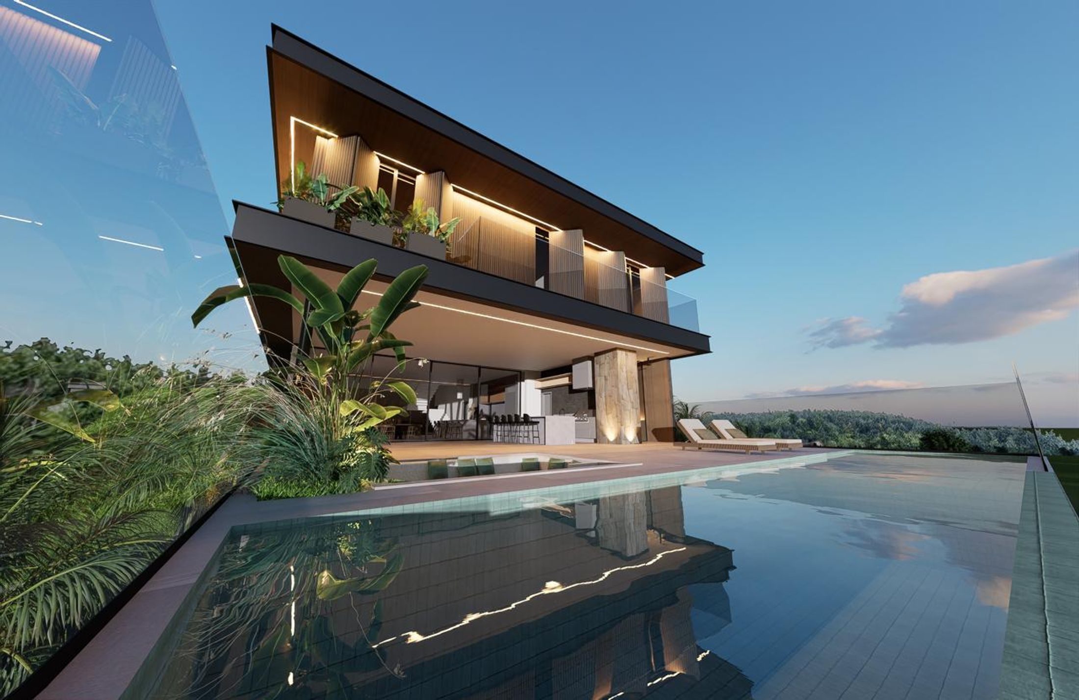 Fachada piscina
