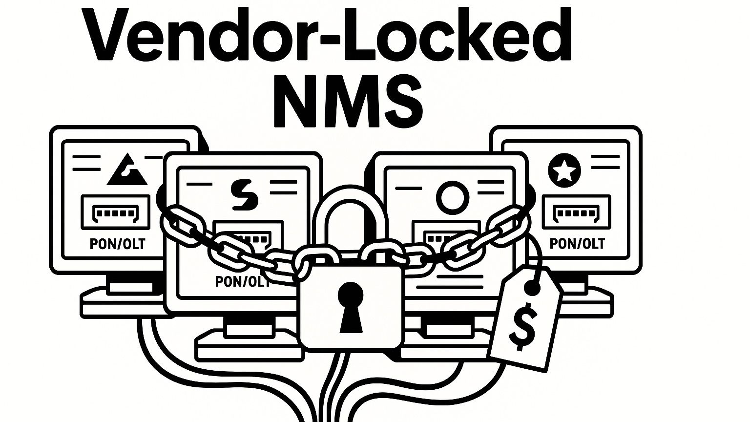 vendor-locked nms for pon and olt monitoring