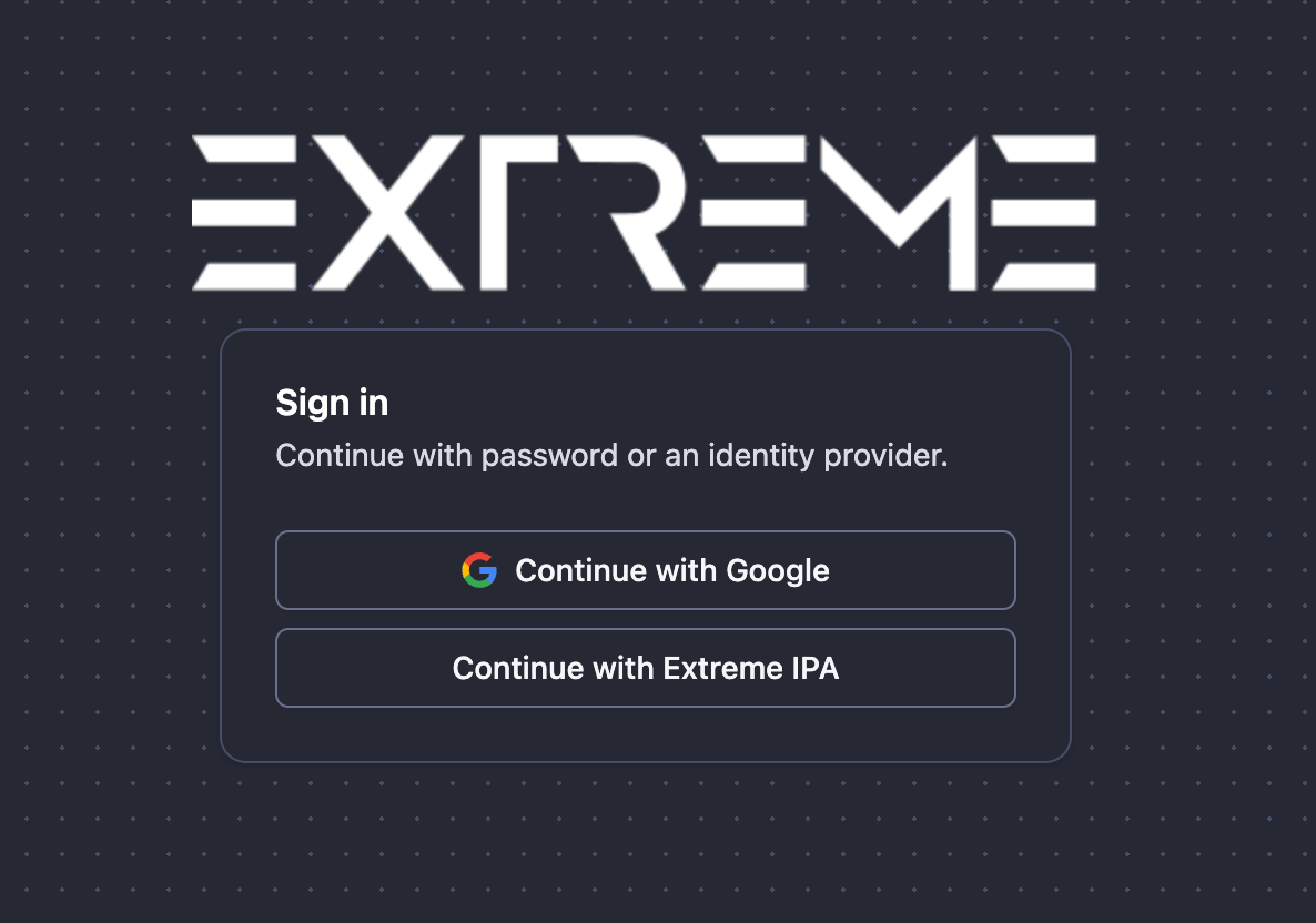 New NetSense login screen