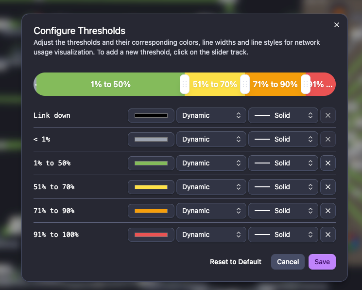 Link styles in Topology MAPs