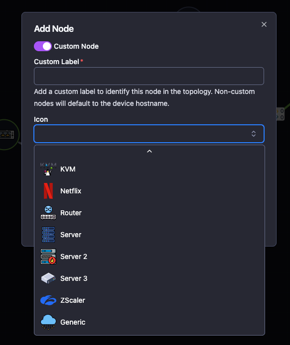 New "Custom Node" icons