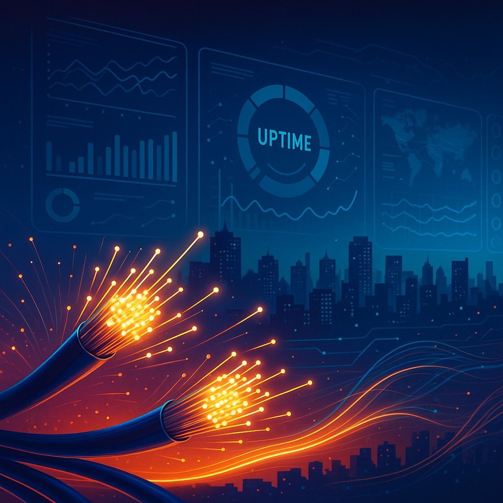 Cut FTTH downtime in half with predictive maintenance, last-mile redundancy, real-time monitoring, and automated fault resolution powered by NetSense NMS.