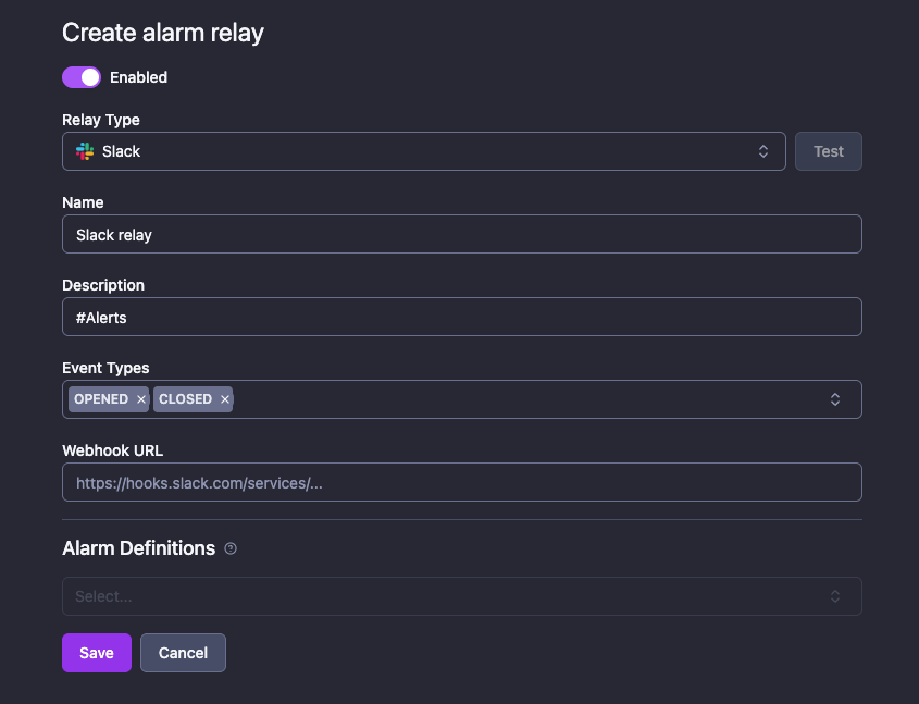 Slack Alerts Relay
