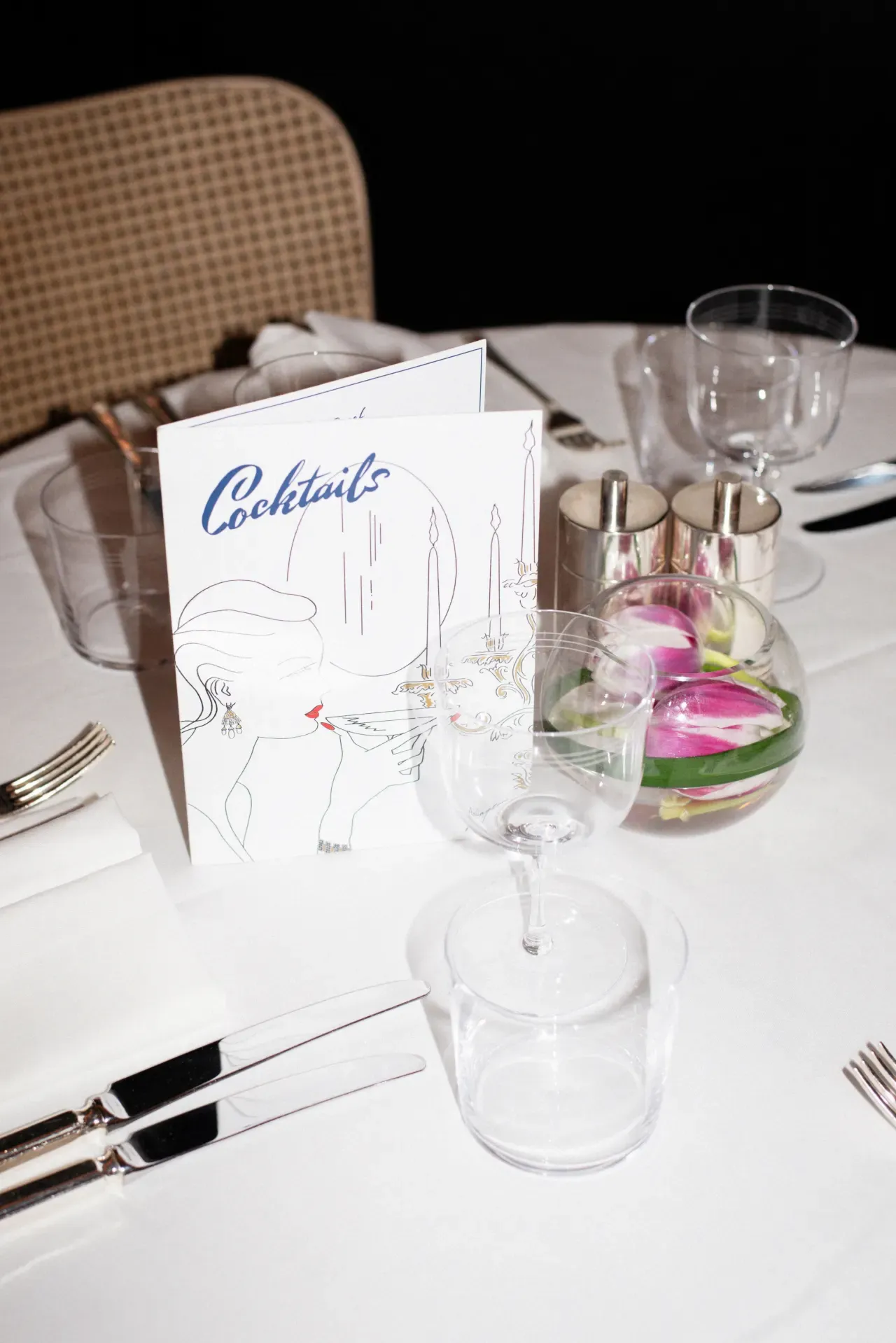 Table setting in Arlington resaturant