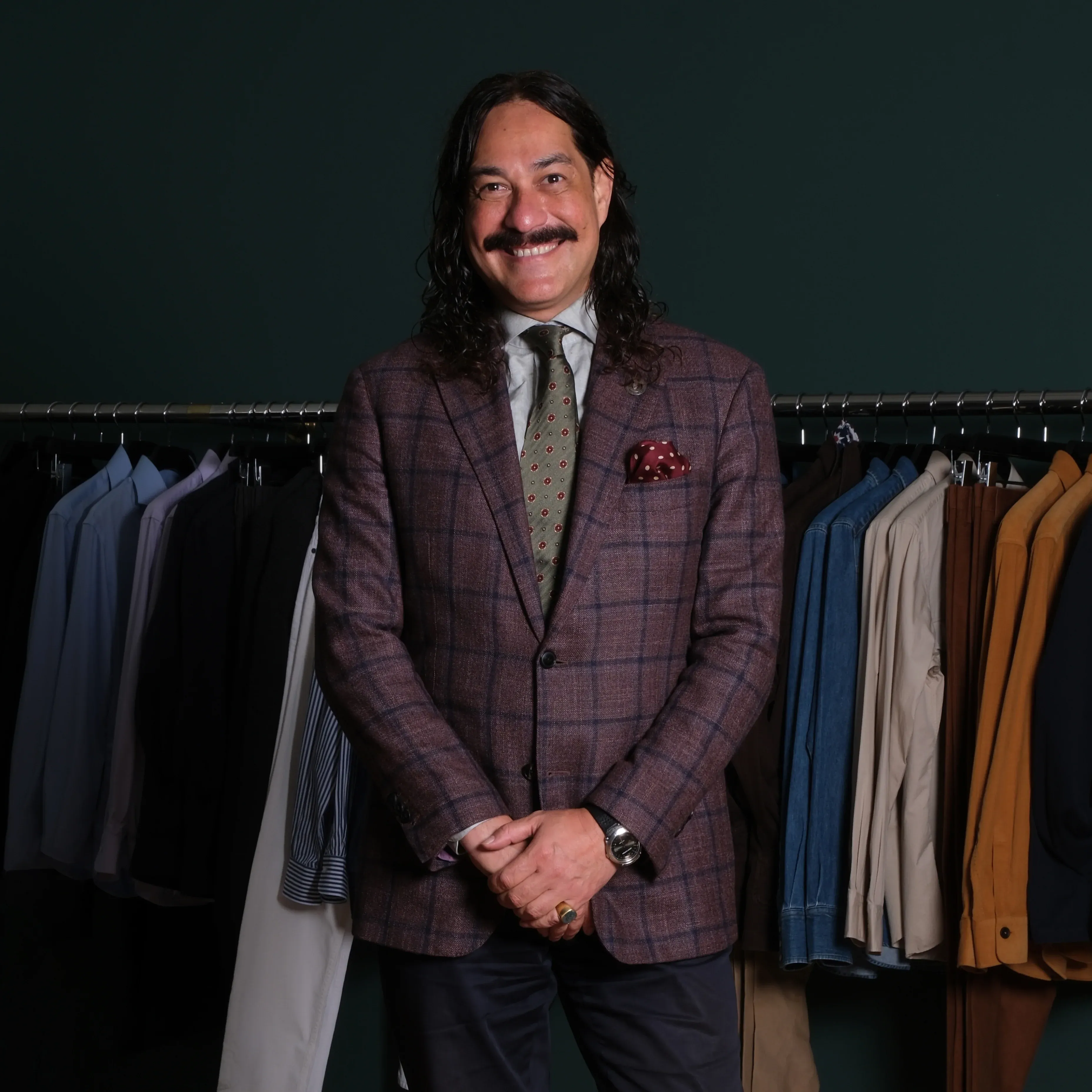 Robert Niwa standing in Crane Brothers Auckland Store
