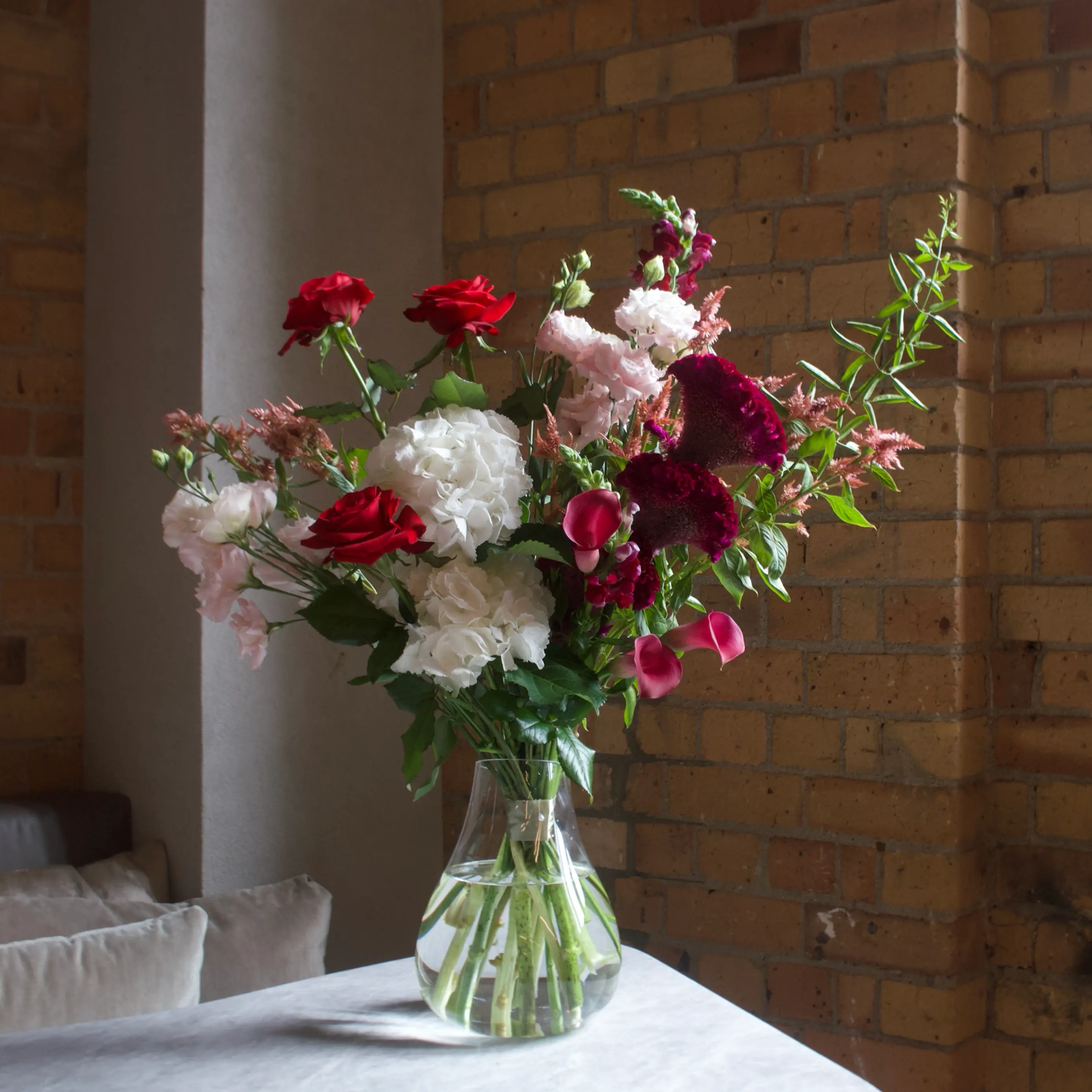 Floral arrangement in vase