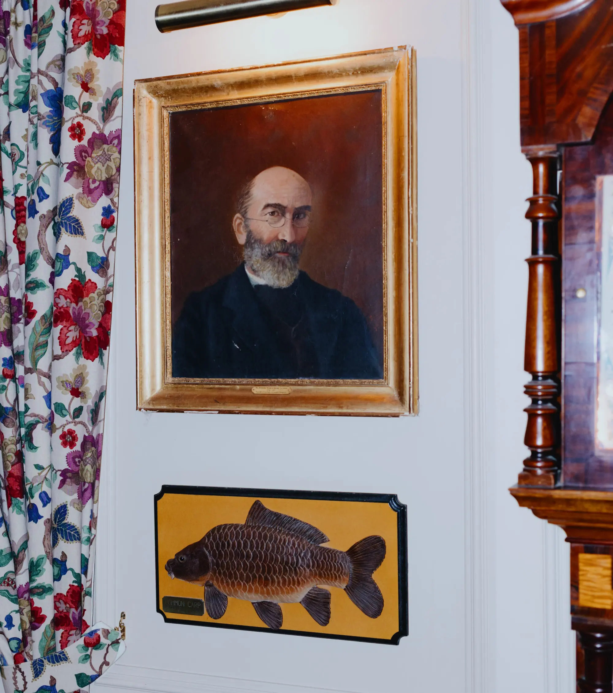 Art on the wall of P.J. Fogg & Co Apothecary