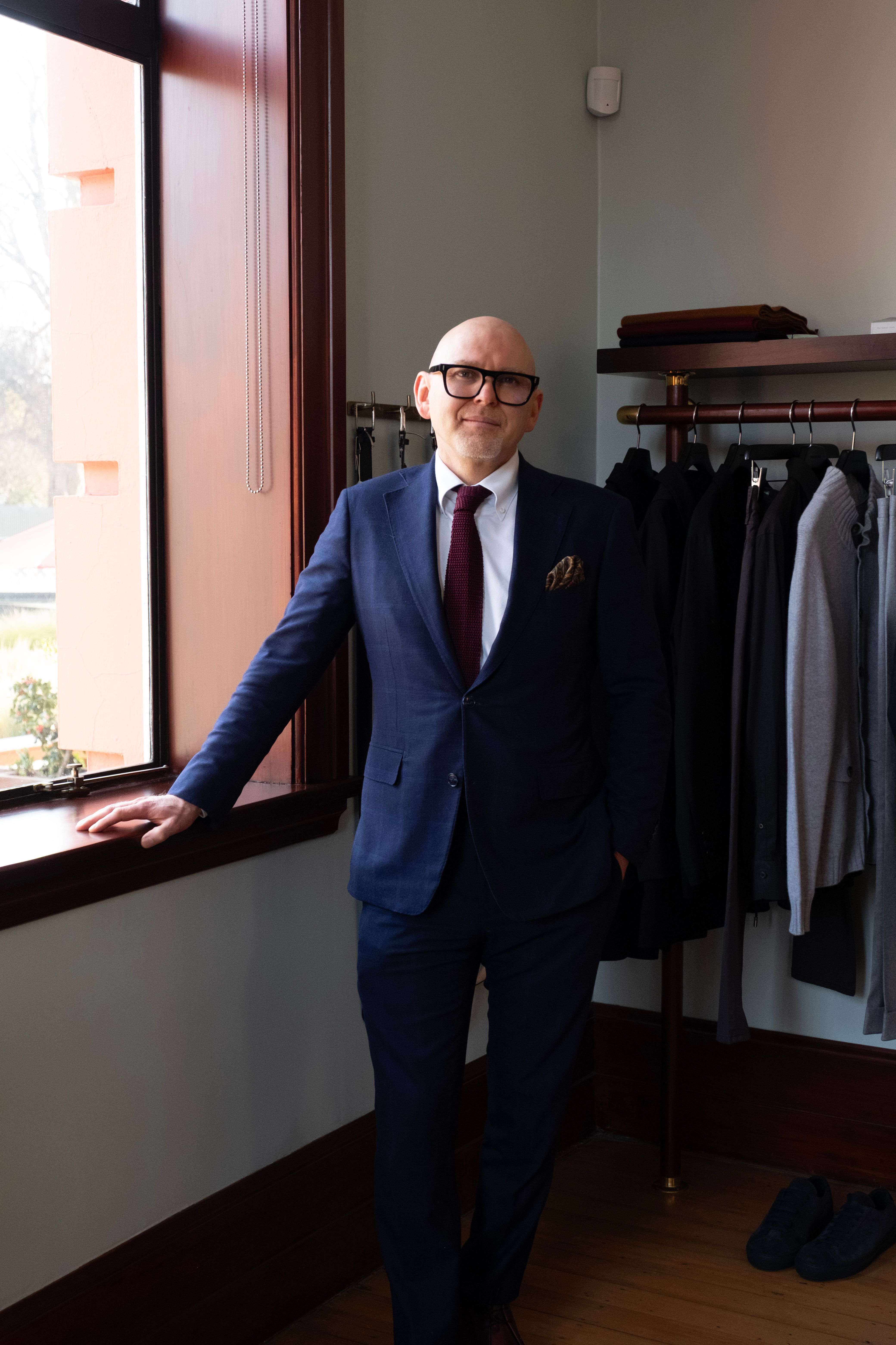 Fraser Bremford staing in Crane Brothers Christchurch Store 