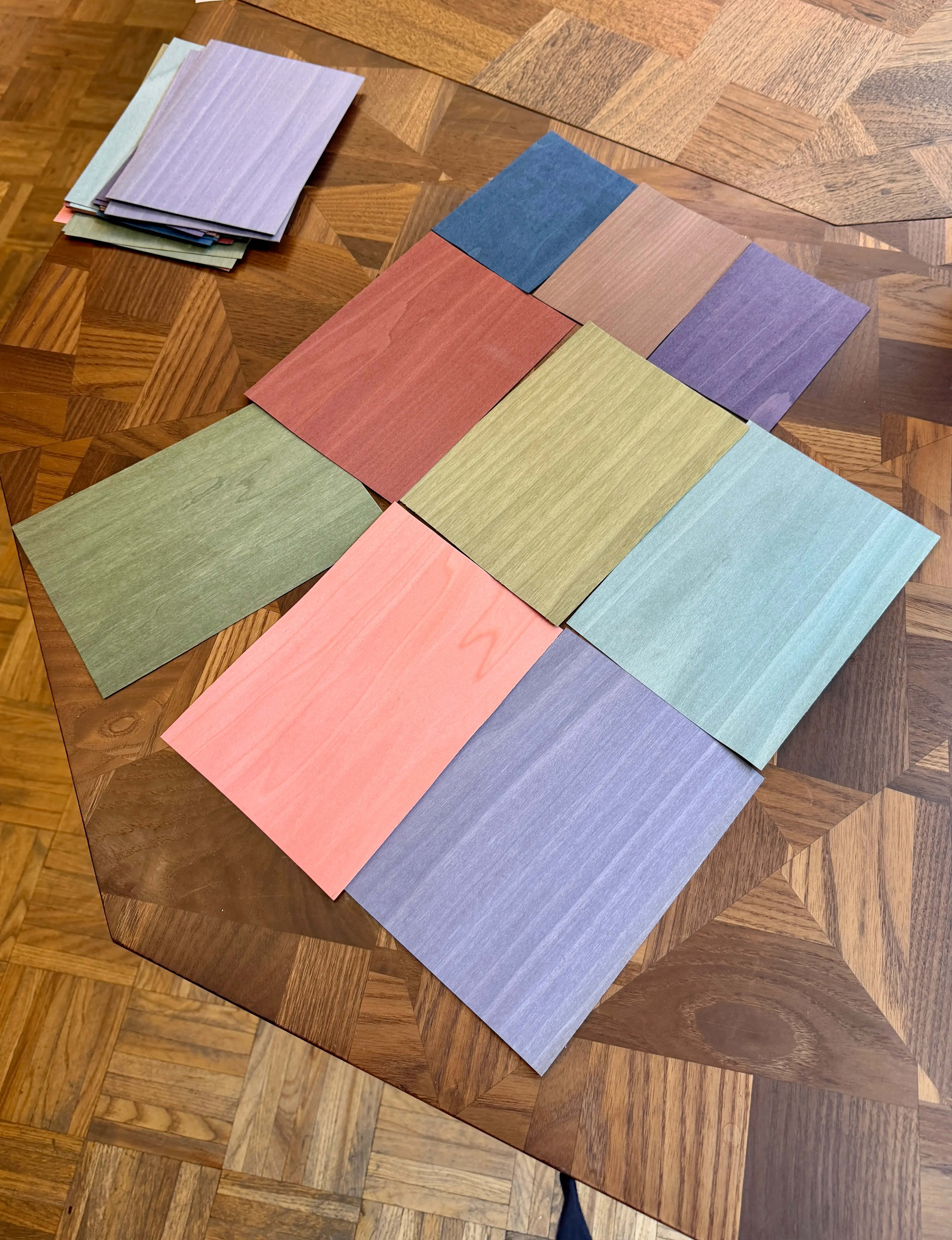 Colourful offcuts