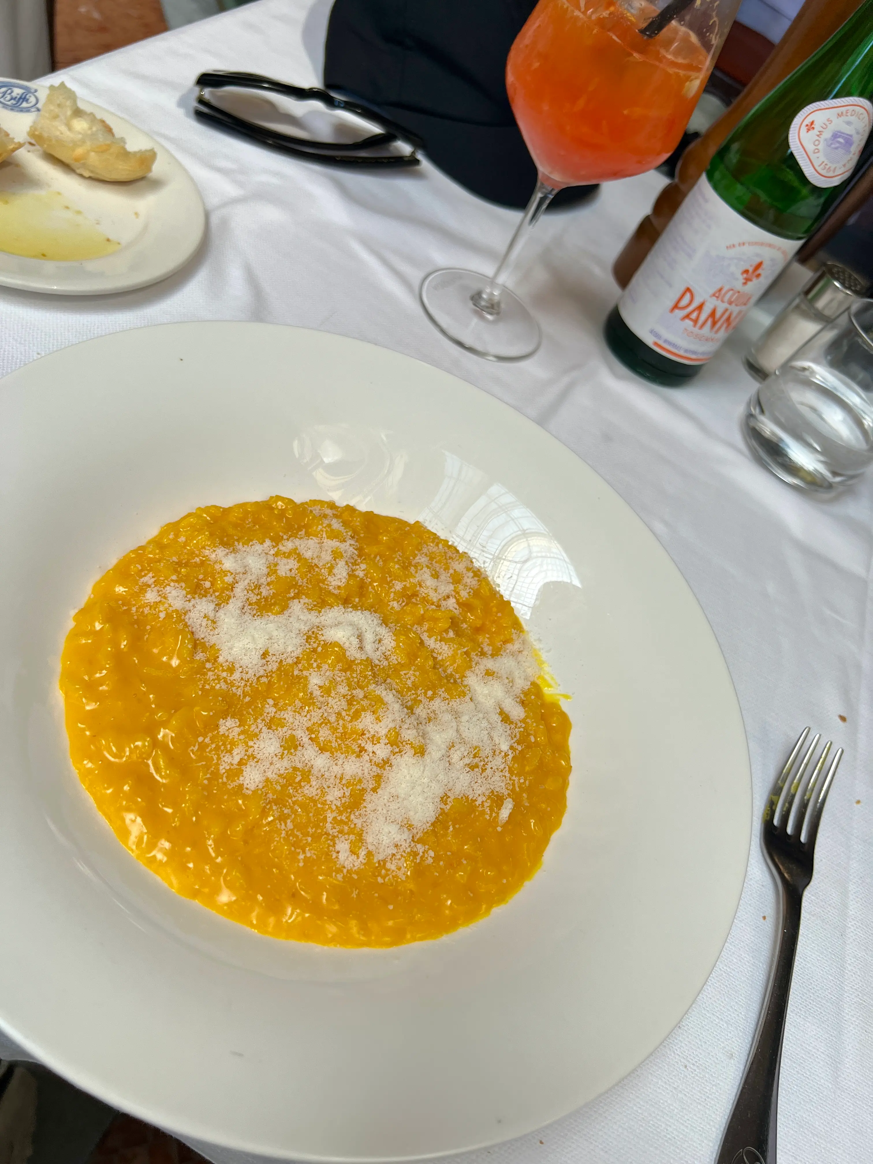 Italian risotto on a plate