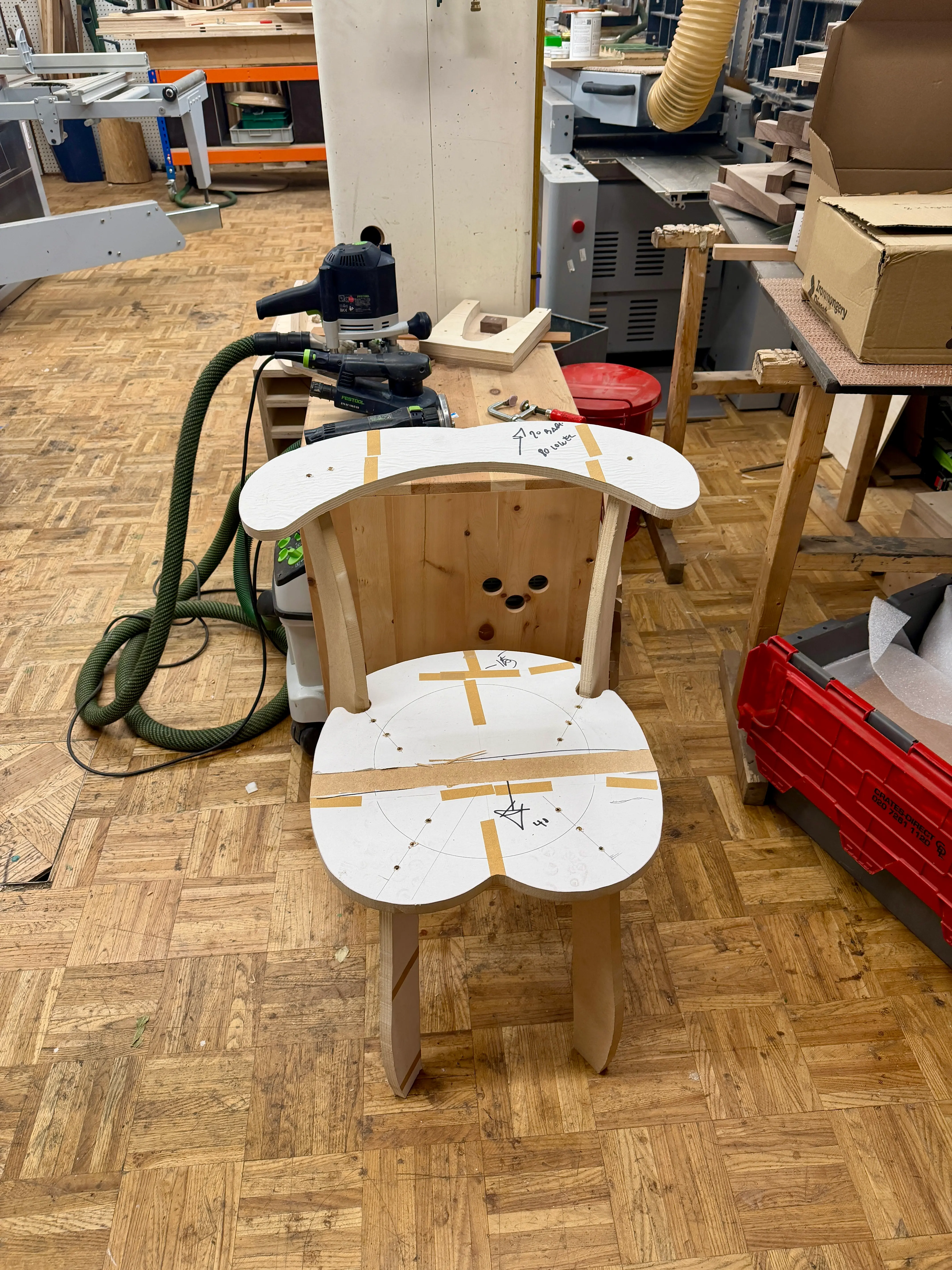 Works in progress in Gampers studio