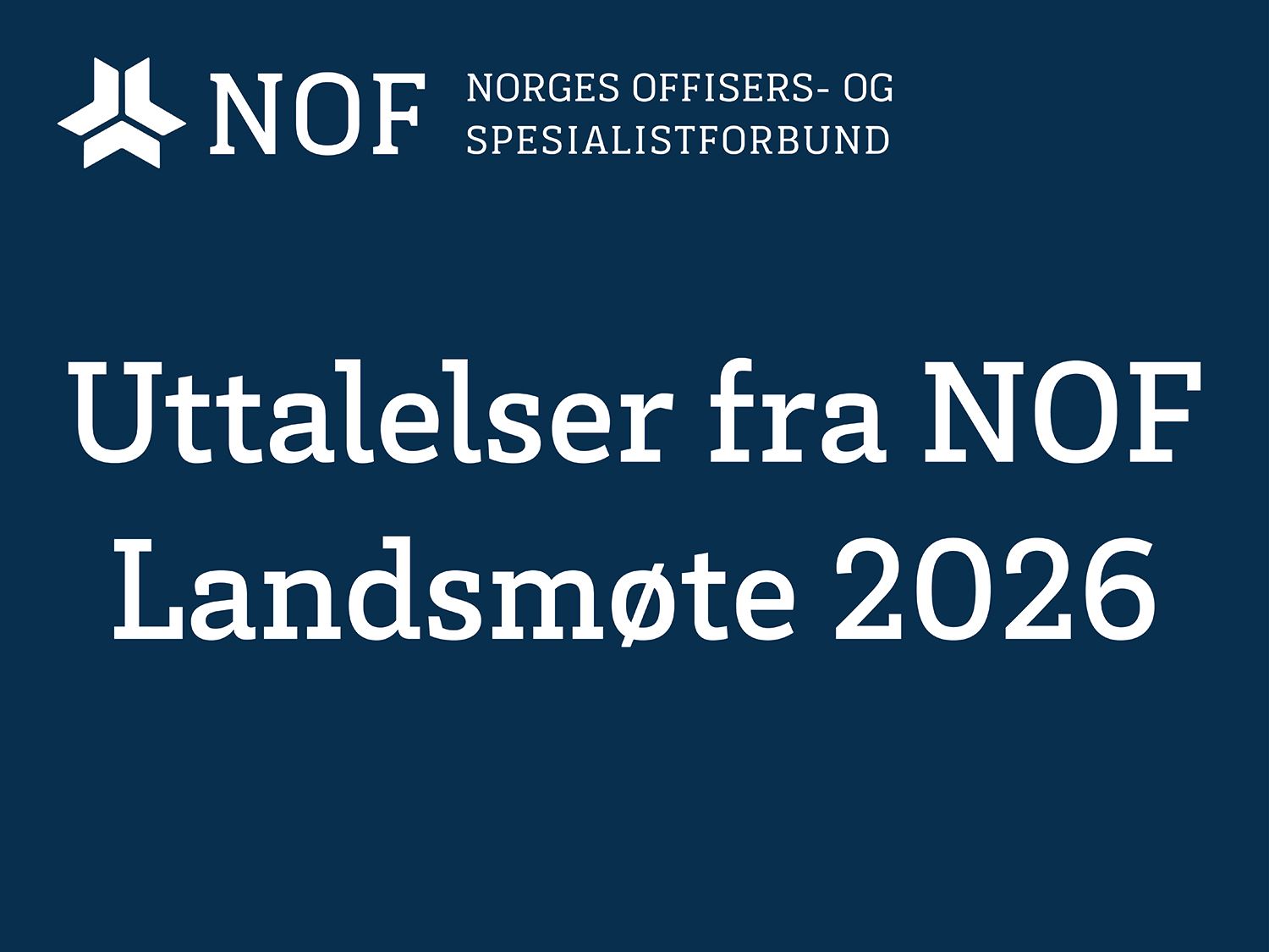 Landsmøtet hilser til våre medlemmer i utlandet