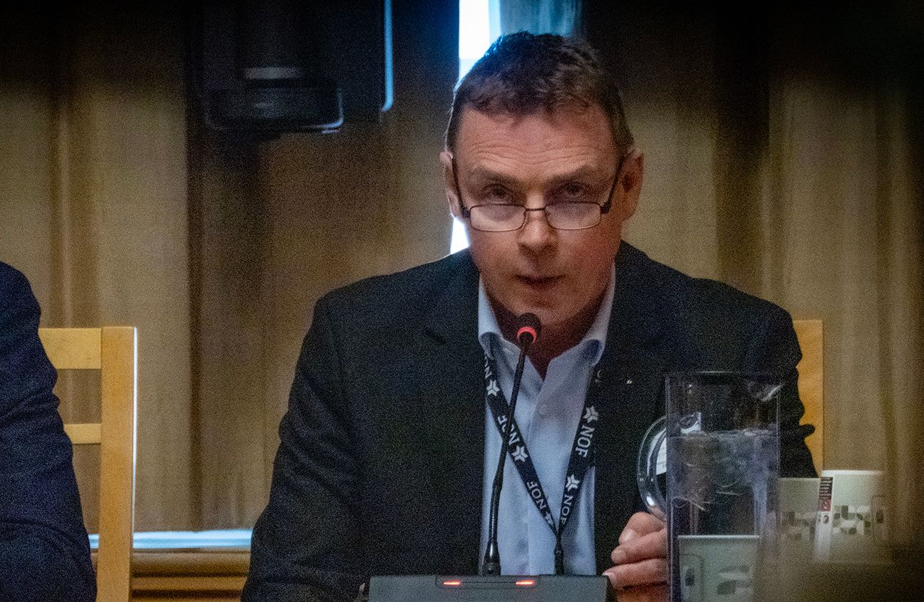 Nestleder Arne-Markus Svendsen kom i sitt innlegg med flere viktige innspill til høringen. Foto: Torgrim Halvari