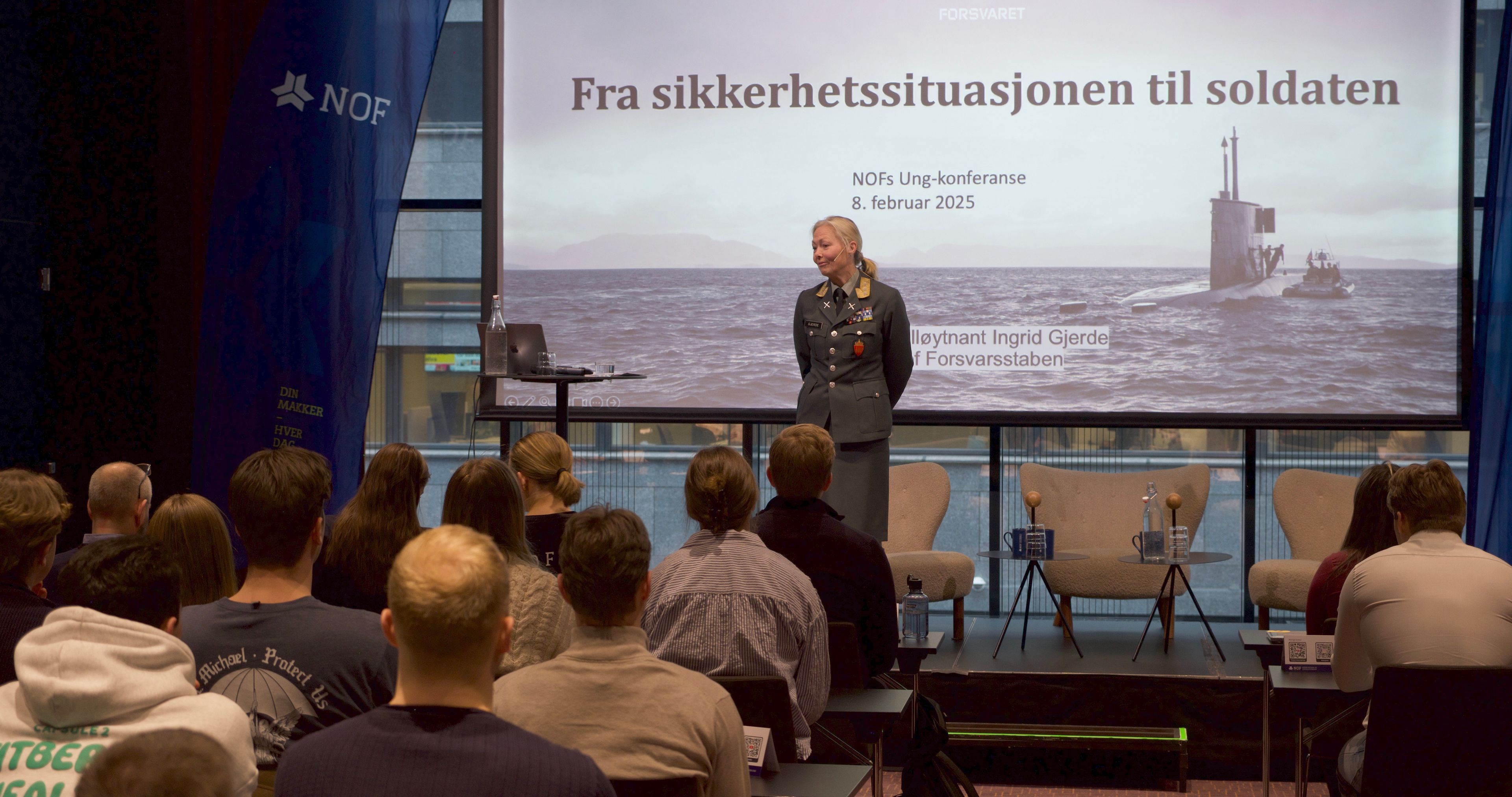 Sjef FST, generalløytnant Gjerde åpnet konferansen.