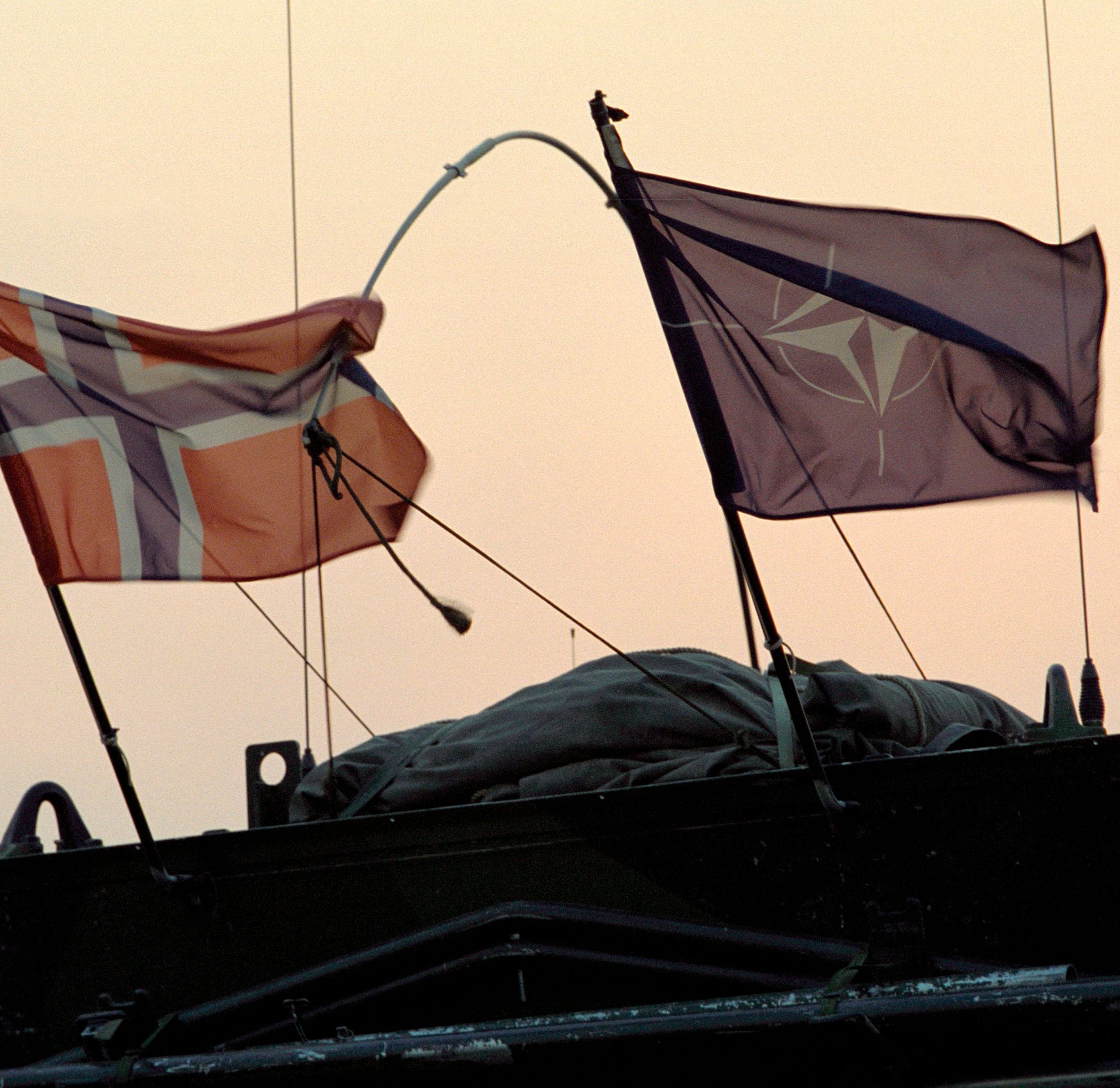 Norsk flagg på SISU