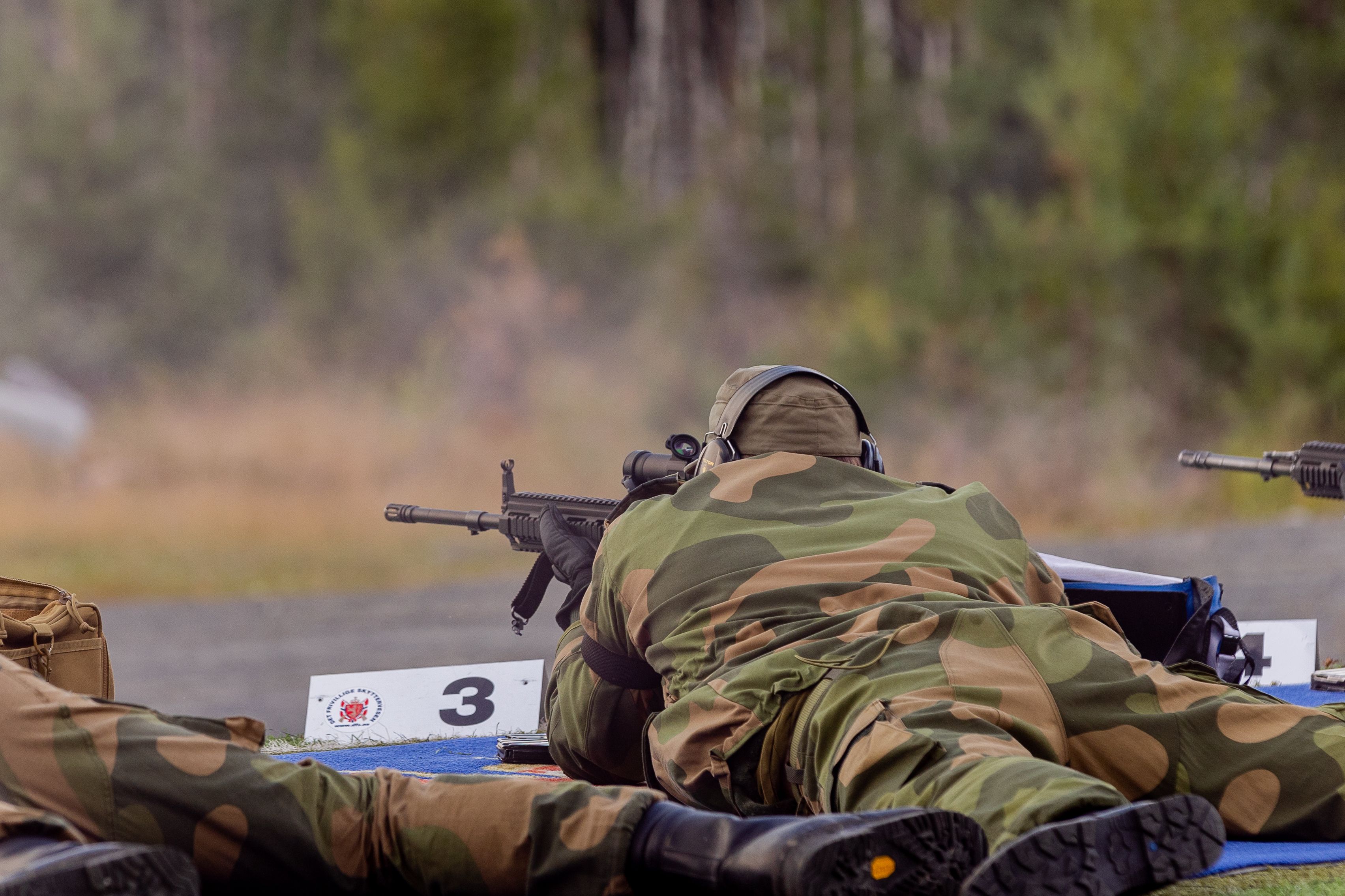 Skytter som ligger nede