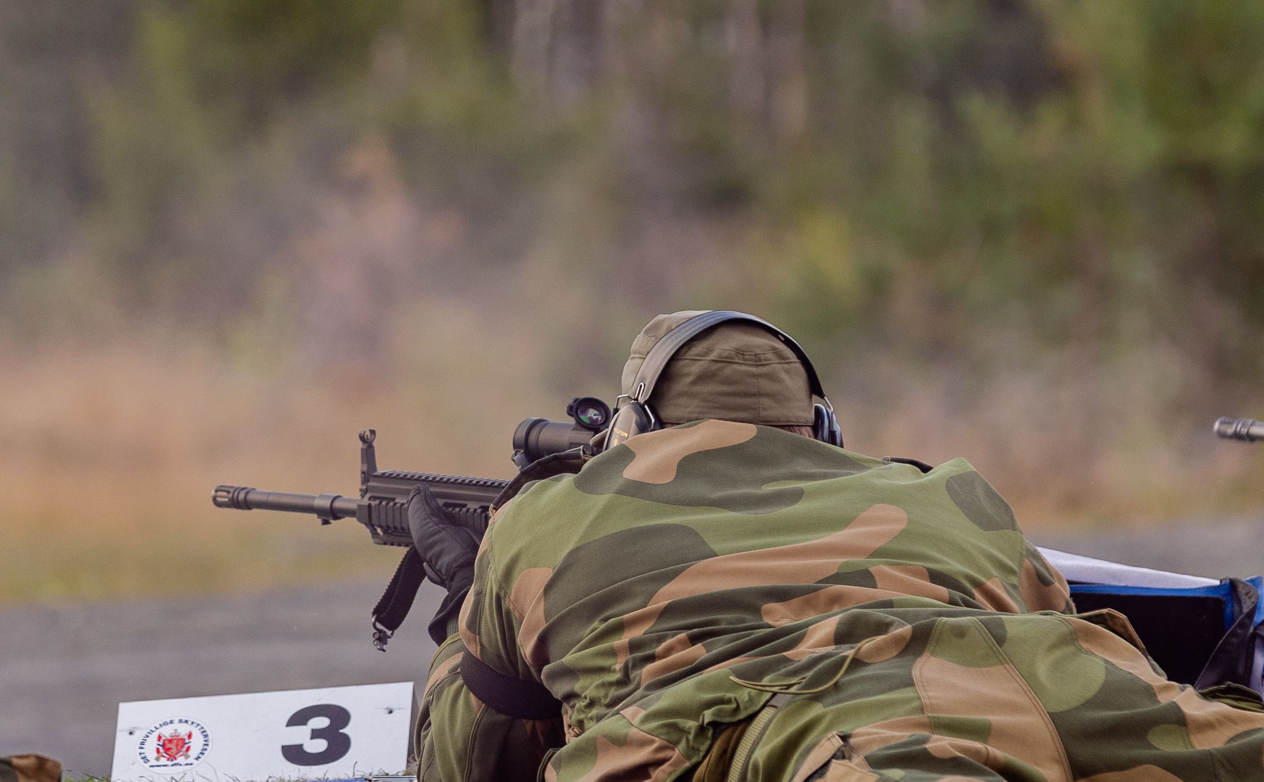 Skytter som ligger nede