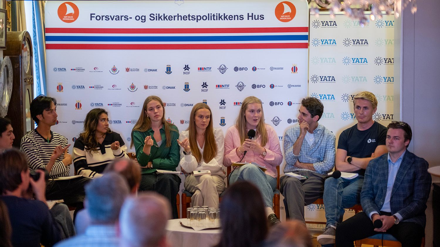 TBA TBA, Rød Ungdom Jonas Aleksander Foldnes Nestleder, Sosialistisk Ungdom Nimrah Ramzan Nestleder, AUF Henriette Sjursen-Eriksen Leder, Grønn Ungdom Marianne Rossevatn Nestleder, Senterungdommen Ingrid Olina Hovland Leder, KrFU Omar Svendsen-Yagci Leder, Unge Venstre Nicolai Østeby Leder, Unge Høyre Lars Mikael Løvold Leder, FPU. Foto: Torgrim Halvari