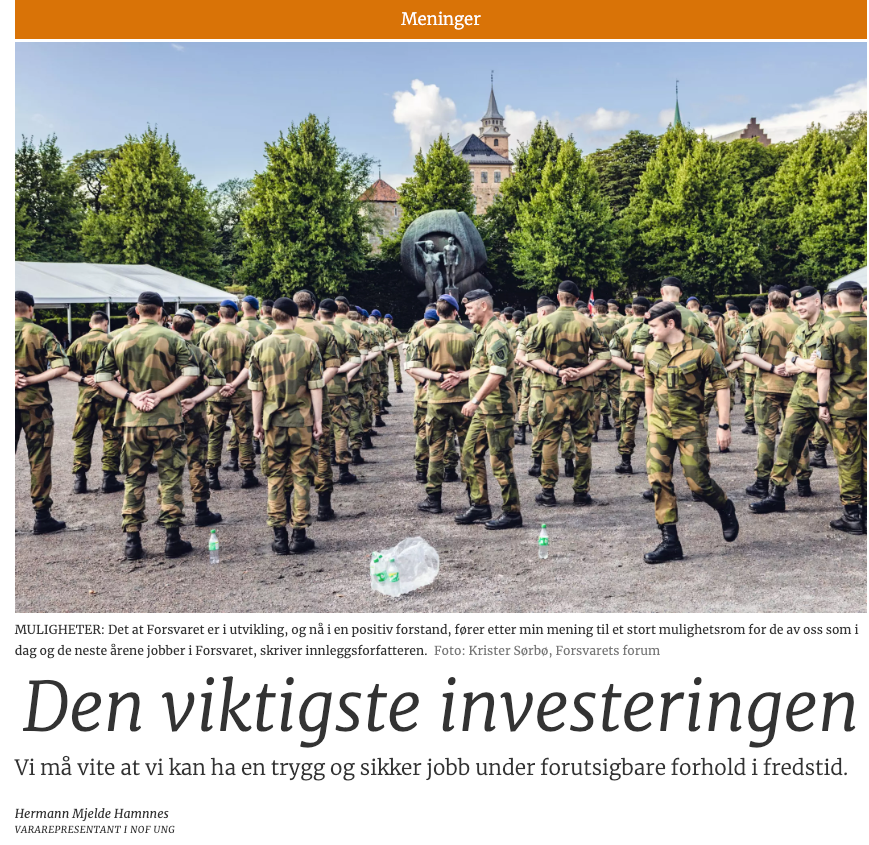 Faksimile av innlegget