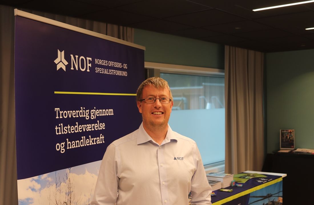 Portrettbilde av Stian Rasmussen, vara HTV i Luftforsvaret for NOF.