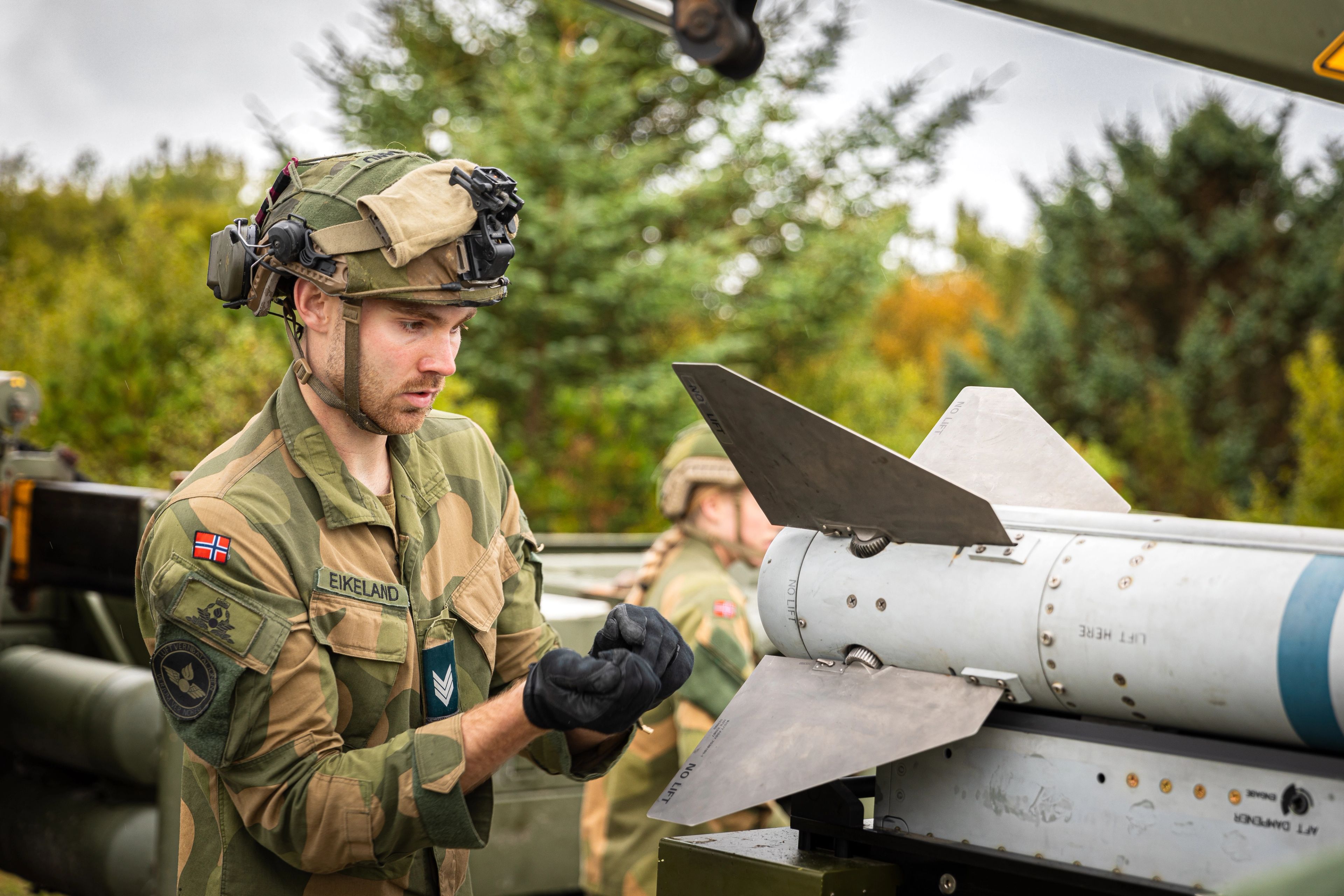 Bilde fra skytebanetjeneste i Hæren